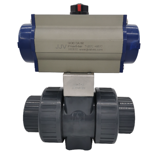 氣動塑膠球閥（雙由令球閥）